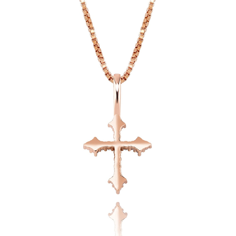 Gothic Crystal Cross • Sterling or Vermeil