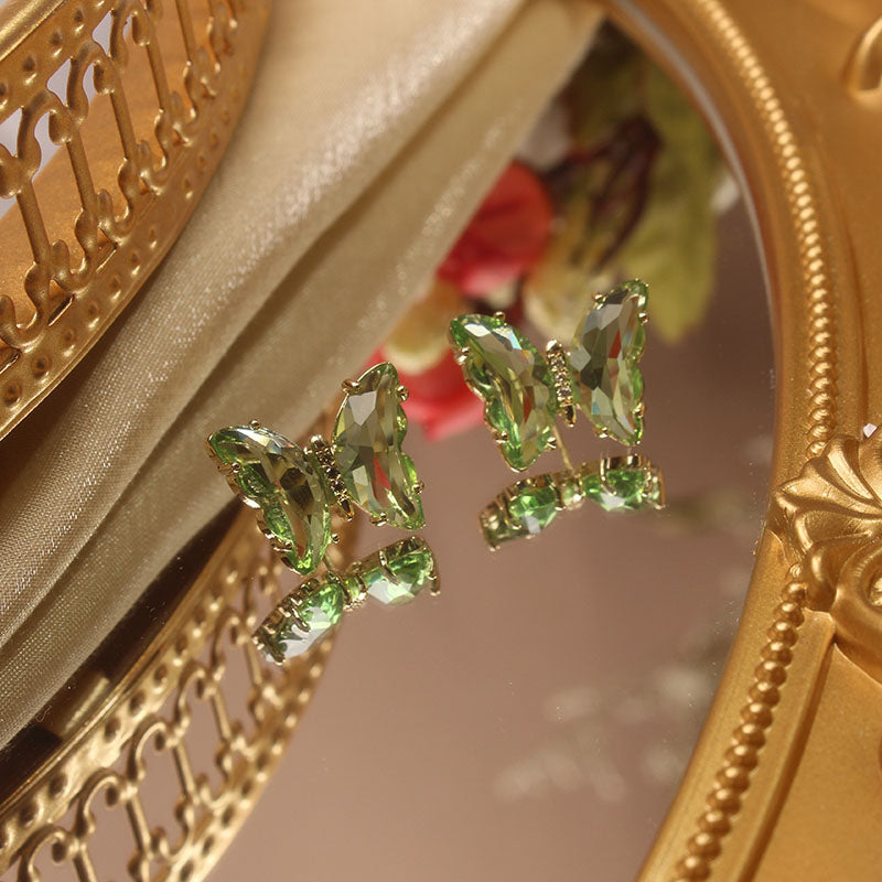 Evangeline Glass Butterfly Earrings