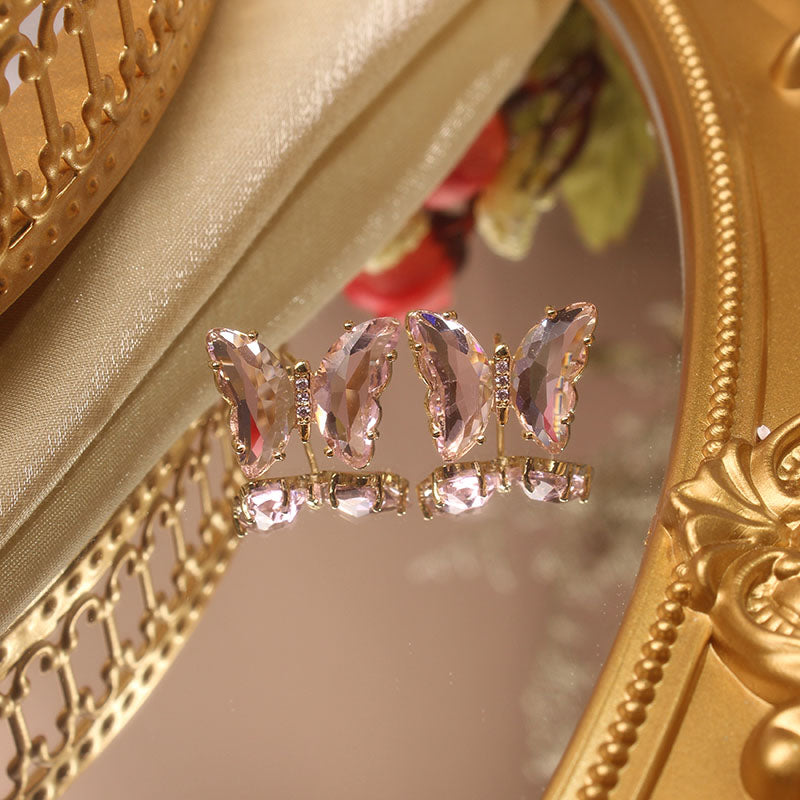 Evangeline Glass Butterfly Earrings