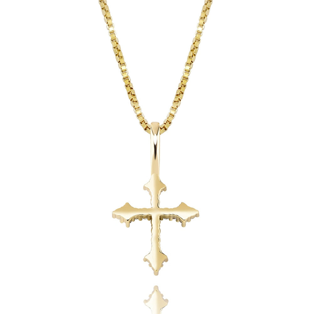 Gothic Crystal Cross • Sterling or Vermeil