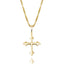 Gothic Crystal Cross • Sterling or Vermeil