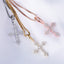 Gothic Crystal Cross • Sterling or Vermeil