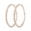 Nsozi Jumbo Crystal Hoop Earrings in Silver + Gold