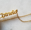 OLD ENGLISH Font Name Necklace Personalized Custom