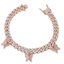 Laila Floating Butterflies + Cuban Link Curb Bracelet