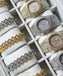 Kronos 3-Piece Watch + Cuban Link Set in Silver