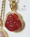 Happy Buddha + Baguettes Necklace • 5 Colors