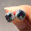 Priscilla Classic Crystal Stud Earrings in Silver or Rose Gold