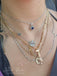 Varsity Numbers Necklace + Figaro Chain
