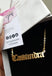 Gold-filled Name + Birth Year + Rope Chain Necklace Set