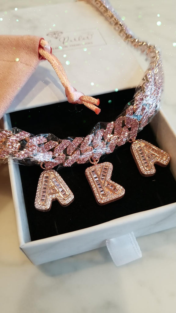 Baguette Charm Bracelet or Anklet