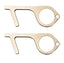Brass Door Opener Hygiene Key + Hand Tool Keychain