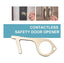 Brass Door Opener Hygiene Key + Hand Tool Keychain