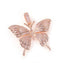 Monarchy Pavé Butterfly Pendant in Rose Gold