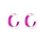 Candy Acrylic Glass Hoop Earrings