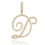 Crystal Bouclé Initial Letter Pendant