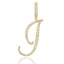 Crystal Bouclé Initial Letter Pendant