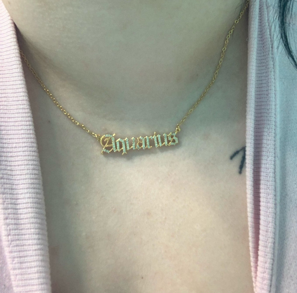 Crystal Astrology Zodiac Necklace