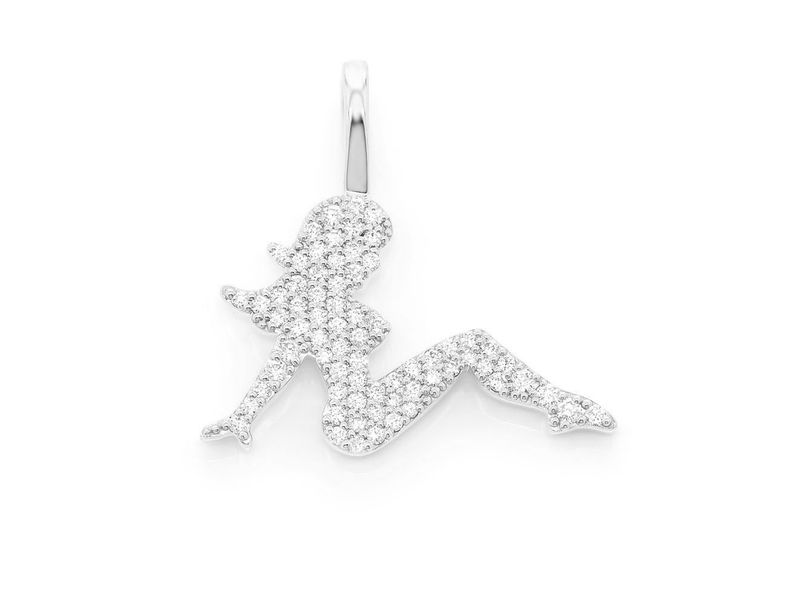 Vixen Pinup Girl Mudflap Necklace