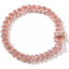Celia Pink Ice + Rose Gold Cuban Link Curb Bracelet
