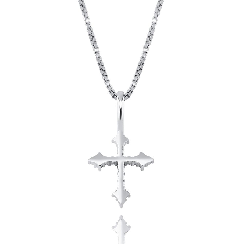Gothic Crystal Cross • Sterling or Vermeil