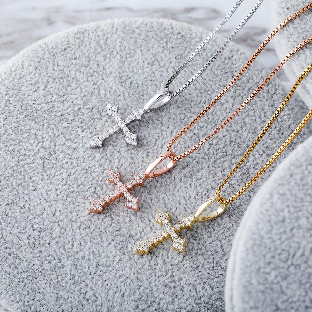 Gothic Crystal Cross • Sterling or Vermeil