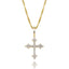 Gothic Crystal Cross • Sterling or Vermeil