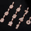 Mini Baguette Number Pendant