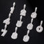 Mini Baguette Number Pendant