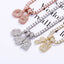 Mini Baguette Number Pendant