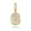 Mini Baguette Number Pendant