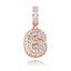 Mini Baguette Number Pendant