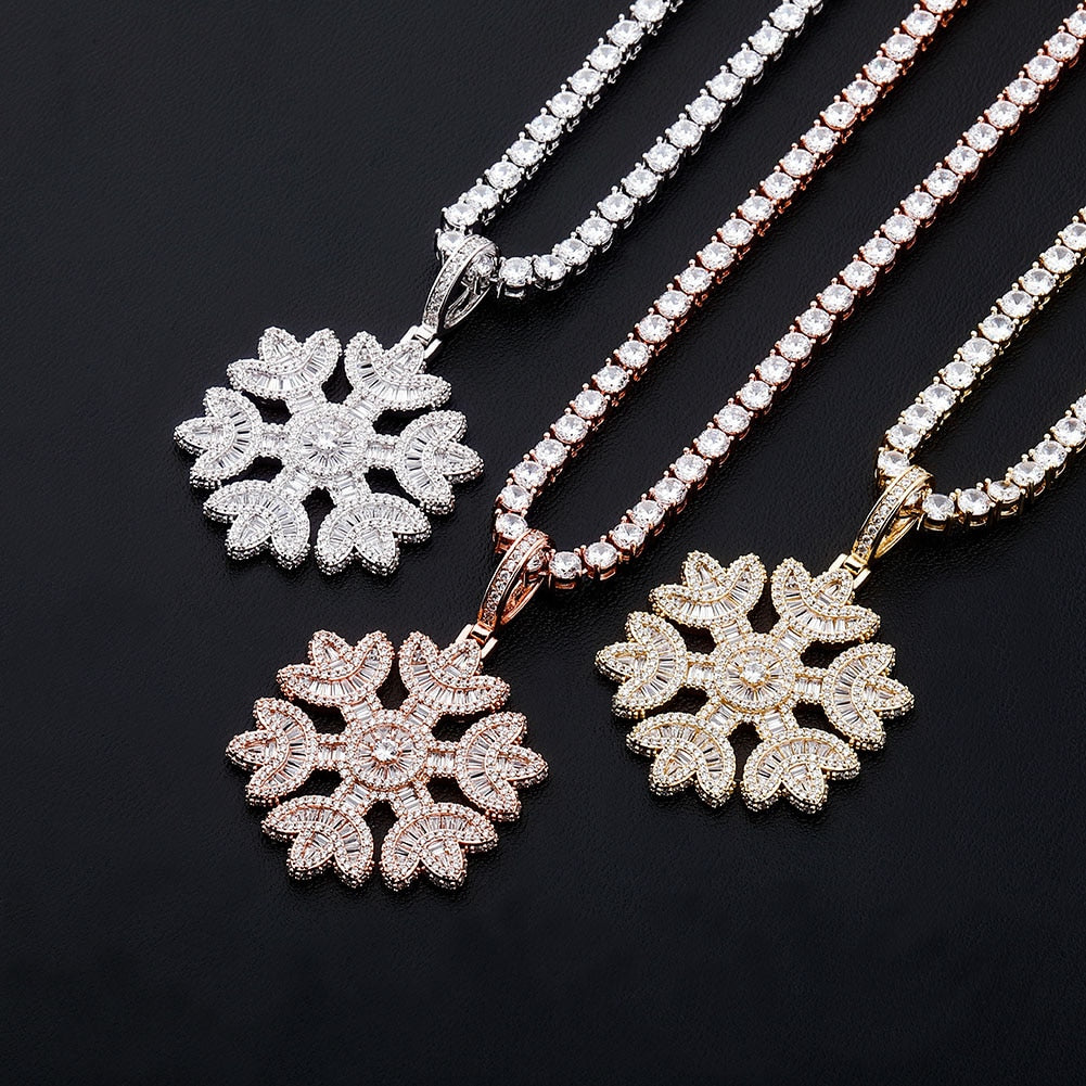 Jackie Frost Icy Snowflake Pendant
