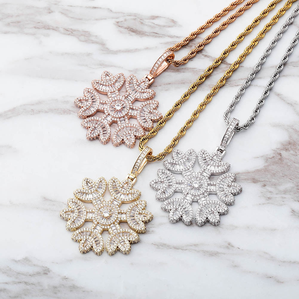 Jackie Frost Icy Snowflake Pendant