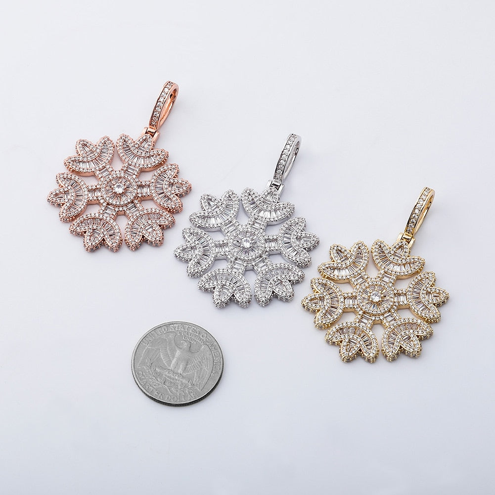 Jackie Frost Icy Snowflake Pendant