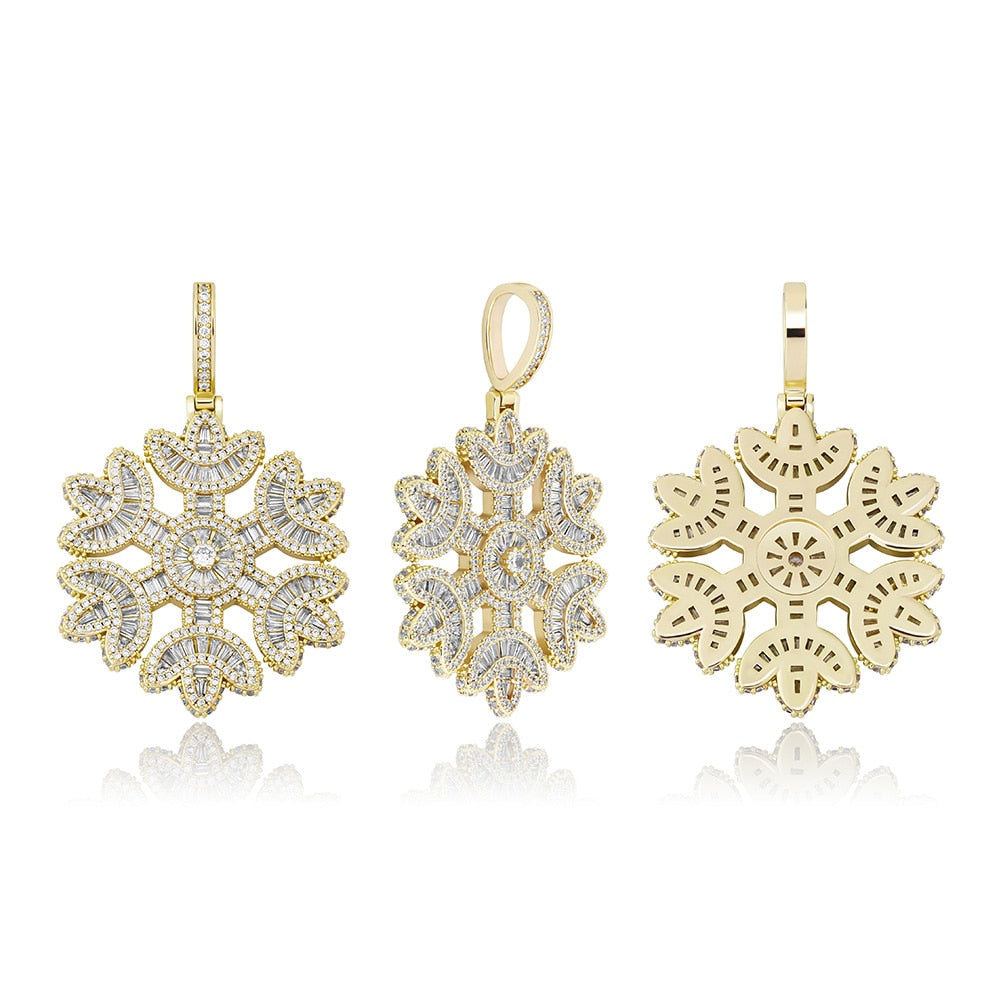 Jackie Frost Icy Snowflake Pendant