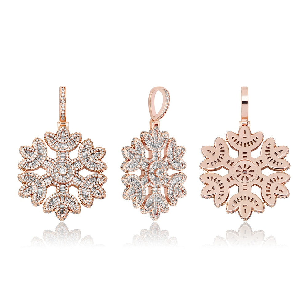 Jackie Frost Icy Snowflake Pendant