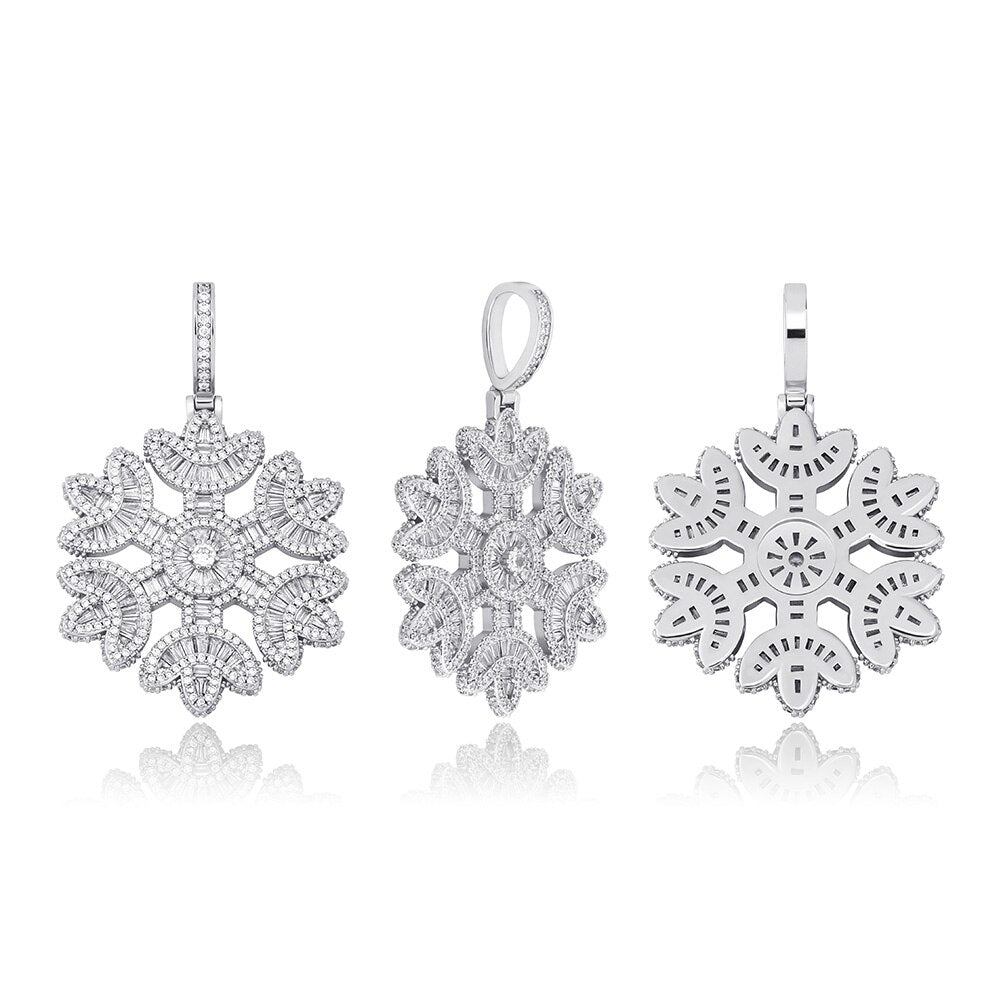 Jackie Frost Icy Snowflake Pendant
