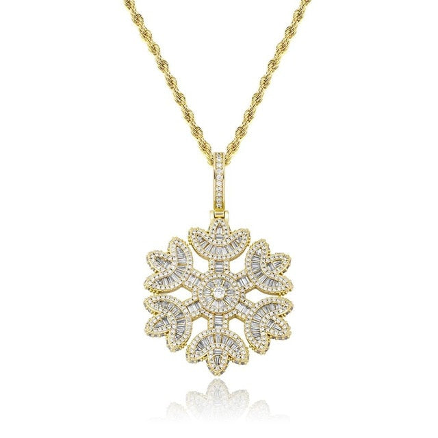 Jackie Frost Icy Snowflake Pendant