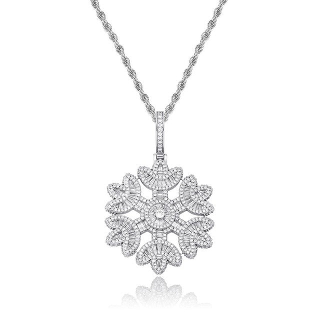 Jackie Frost Icy Snowflake Pendant