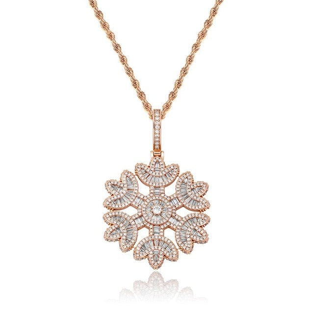 Jackie Frost Icy Snowflake Pendant
