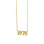 Retro Crystal Birth Year Necklace 1970 to 2000