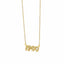 Retro Crystal Birth Year Necklace 1970 to 2000