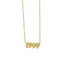 Retro Crystal Birth Year Necklace 1970 to 2000