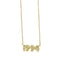 Retro Crystal Birth Year Necklace 1970 to 2000