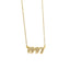 Retro Crystal Birth Year Necklace 1970 to 2000