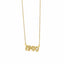 Retro Crystal Birth Year Necklace 1970 to 2000