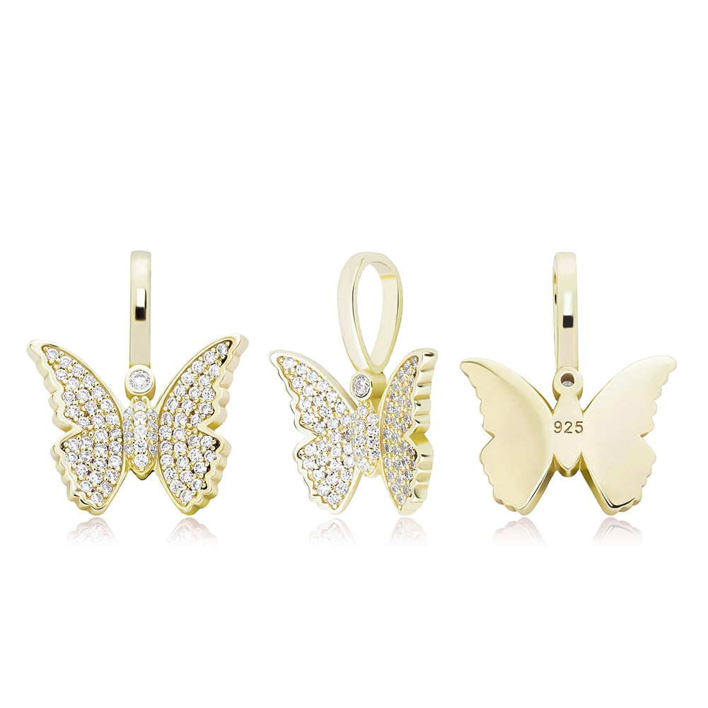 Laila Butterfly Pendant • Sterling or Vermeil