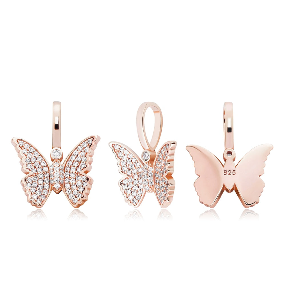 Laila Butterfly Pendant • Sterling or Vermeil