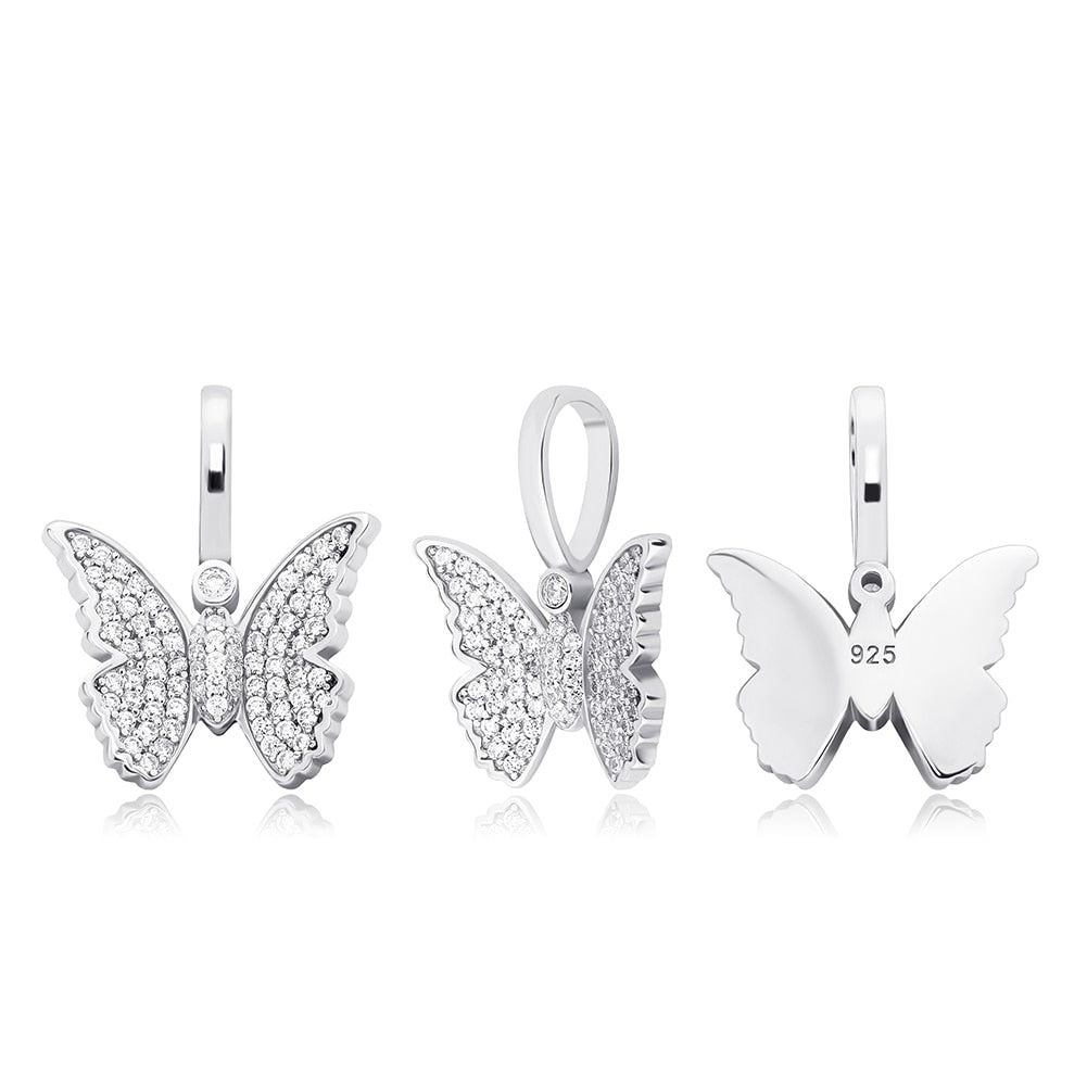 Laila Butterfly Pendant • Sterling or Vermeil
